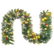 2.7m Christmas Garland with 50 LED Lights for Stairs Xma Tree Fireplace D¡§|cor Wreaths & Garlands Living and Home 