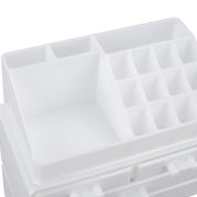 Plastic White Acrylic Beauty Makeup Organizer with Drawers Makeup Organizers Living and Home 