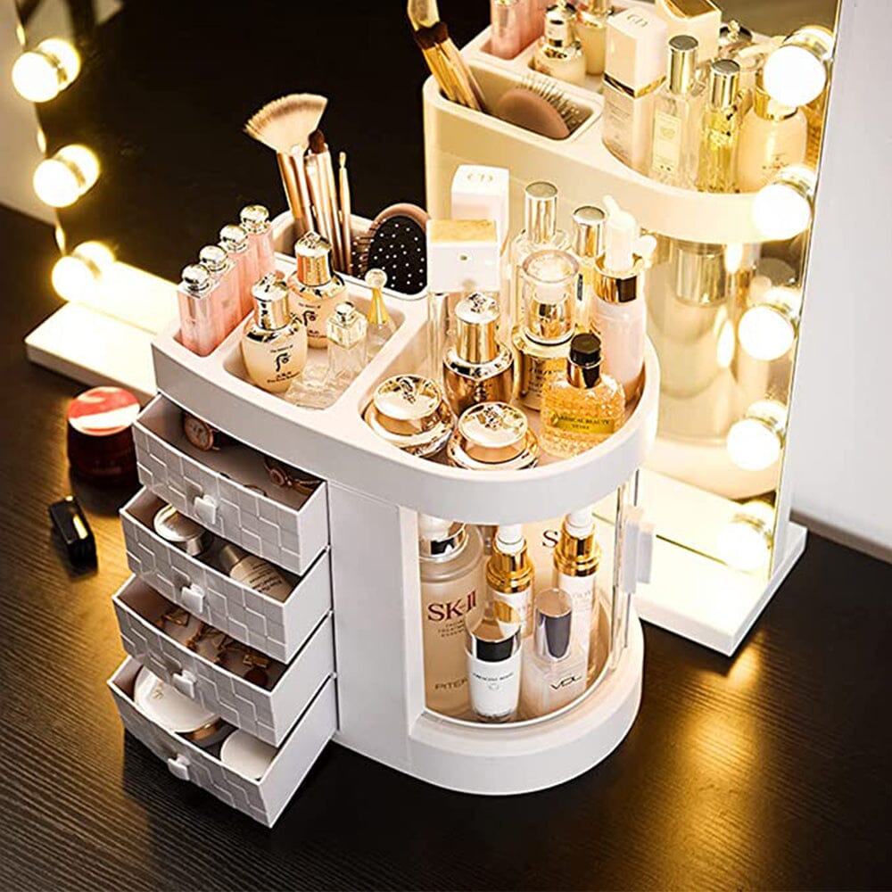 Acrylic Makeup Cosmetic Organizer with 4 Drawers Makeup Organizers Living and Home 