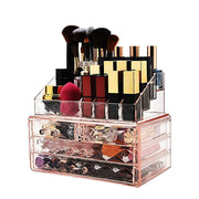 Plastic Tiered Makeup Organizer with Drawers Makeup Organizers Living and Home 