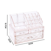 Plastic Tiered Makeup Organizer with Drawers Makeup Organizers Living and Home 