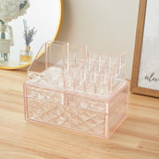 Plastic Tiered Makeup Organizer with Drawers Makeup Organizers Living and Home 