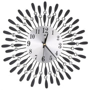 3D Silent Drop Shape Metal Wall Clock with Crystal Wall Decoration Wall Clocks Living and Home 