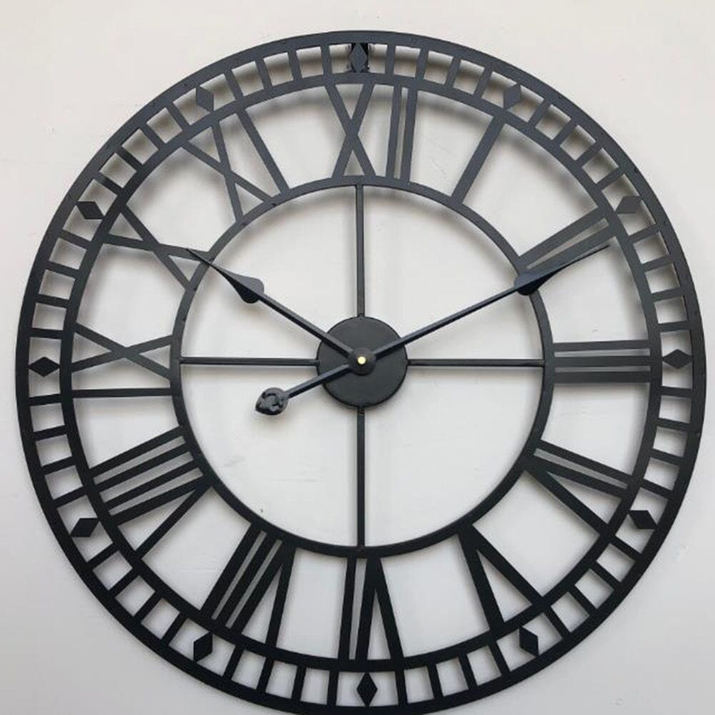 40CM Vintage Roman Numeral Skeleton Wall Clock Wall Clocks Living and Home 