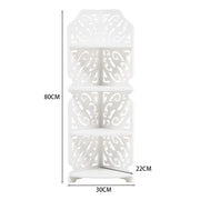 4-Tier White Corner Plant Display Stand Shelves & Racks Living and Home 