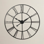 60cm Large Vintage Cut-Out Metal Wall Clock Wall Clocks Living and Home 