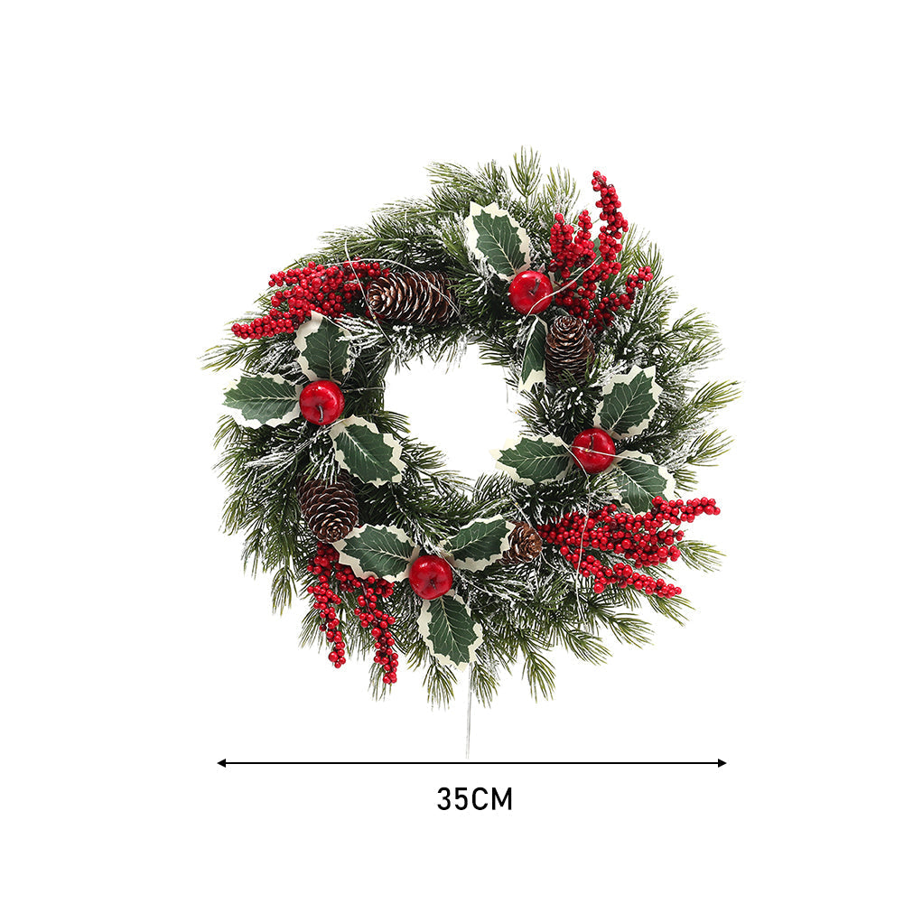 Door Wall Hanging Christmas Wreath Decor with Fronsted Berries Christmas Living and Home 