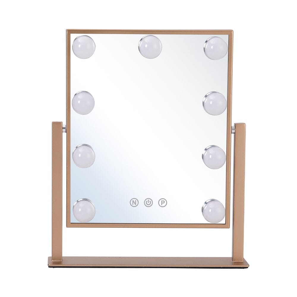 Adjustable LED Hollywood Vanity Mirror Touch Screen Control Rose Gold LED Make Up Mirrors Living and Home 