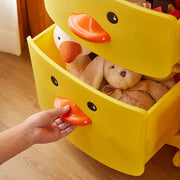 Cute Yellow Duck Storage Cart with Wheels Shelves & Racks Living and Home 