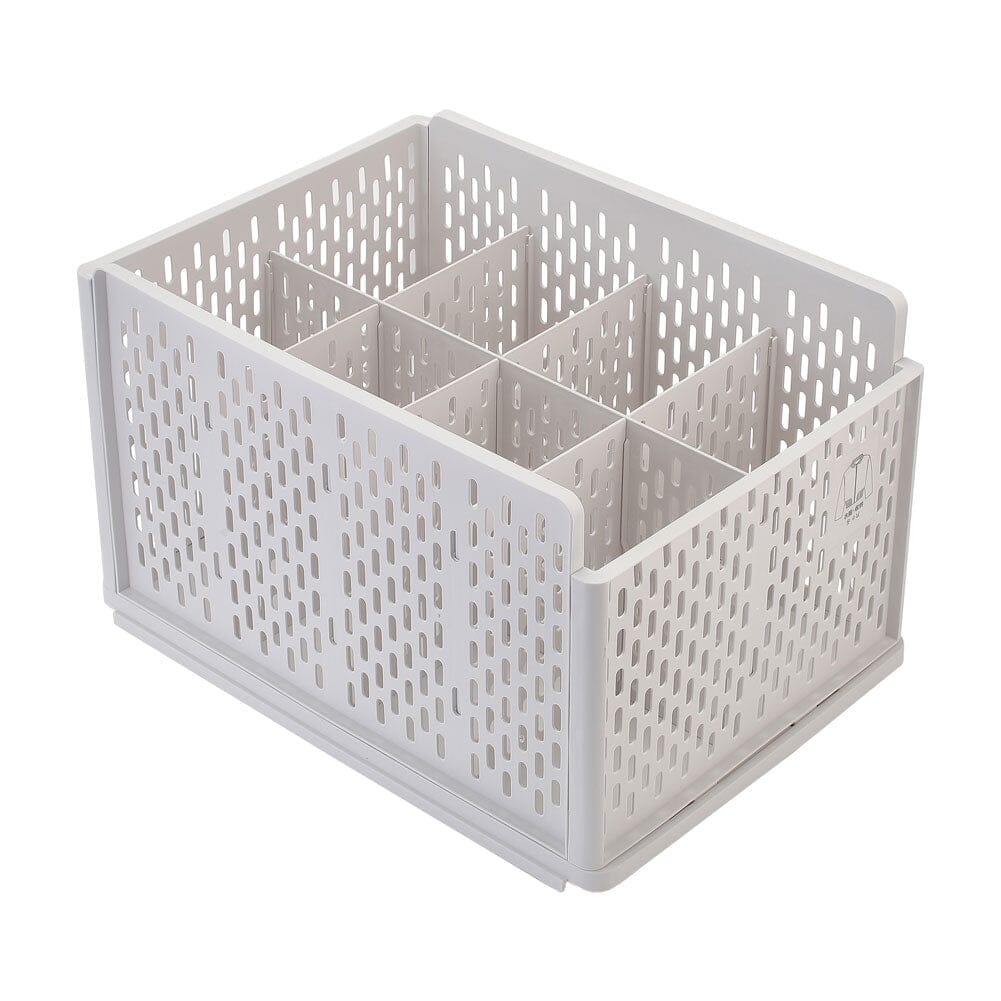 Plastic Stackable Clothes Storage Basket Drawer Organizer Shelves & Racks Living and Home 