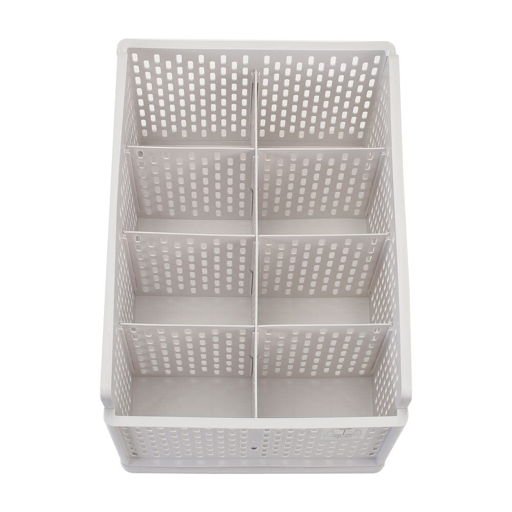 Plastic Stackable Clothes Storage Basket Drawer Organizer Shelves & Racks Living and Home 