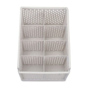 Plastic Stackable Clothes Storage Basket Drawer Organizer Shelves & Racks Living and Home 