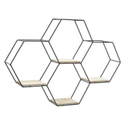 3 Style Diy Hexagonal Wall Shelf Storage Wall Shelves Living and Home 