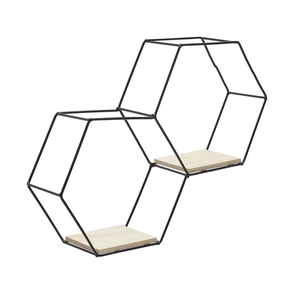 3 Style Diy Hexagonal Wall Shelf Storage Wall Shelves Living and Home 