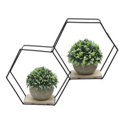 3 Style Diy Hexagonal Wall Shelf Storage Wall Shelves Living and Home 