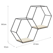 3 Style Diy Hexagonal Wall Shelf Storage Wall Shelves Living and Home 