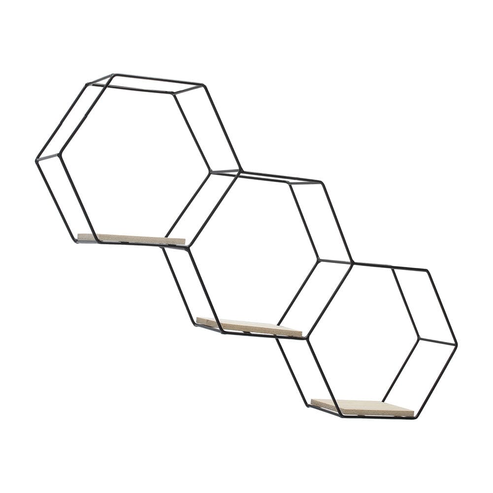 3 Style Diy Hexagonal Wall Shelf Storage Wall Shelves Living and Home 