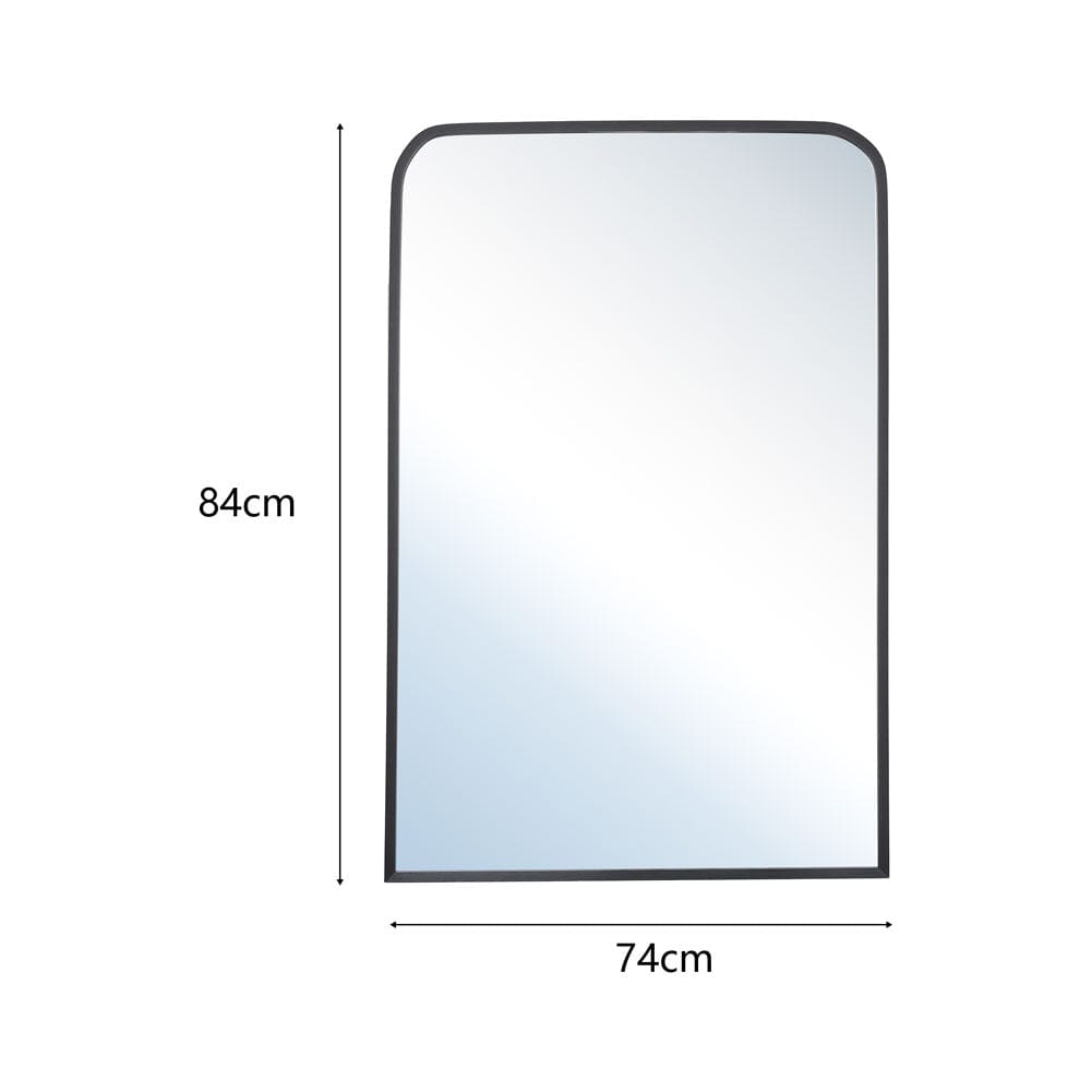 Contemporary Arched Bathroom Wall Mirror Bathroom Mirrors Living and Home 74cm W x 2.5cm D x 84cm H 