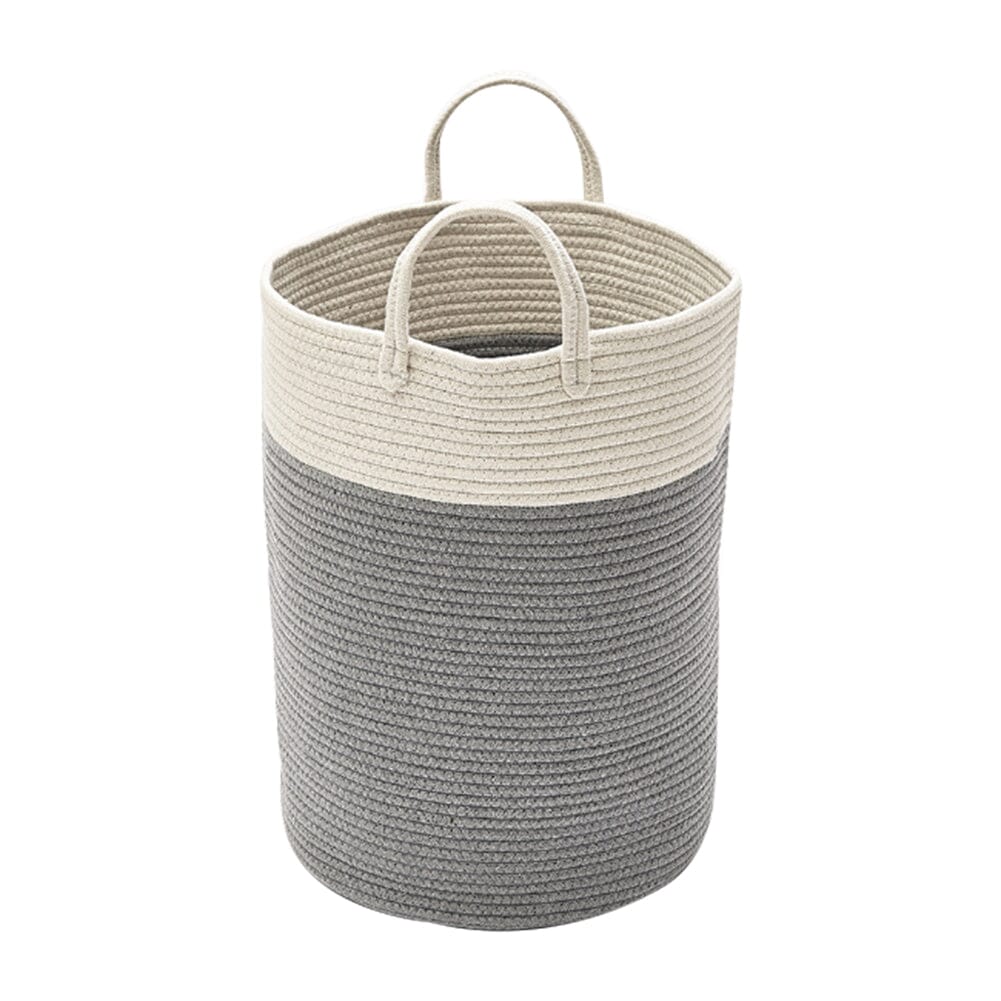 Woven Laundry Basket Kids Toys Storage Clothes Hamper with Decor Balls Laundry Baskets Living and Home 