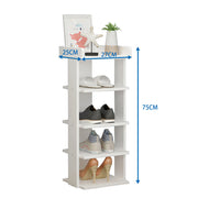 Wooden Shoe Rack Organizer Easy Assembly 5/7 Tiers Storage Shelf Shelves & Racks Living and Home 