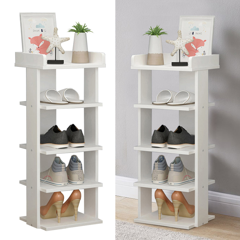 Wooden Shoe Rack Organizer Easy Assembly 5/7 Tiers Storage Shelf Shelves & Racks Living and Home 