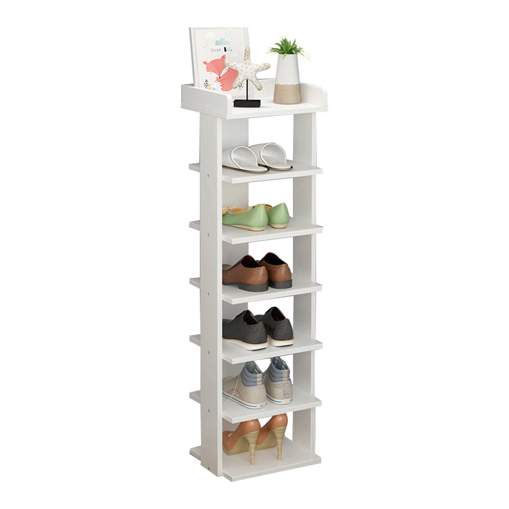 Wooden Shoe Rack Organizer Easy Assembly 5/7 Tiers Storage Shelf Shelves & Racks Living and Home 