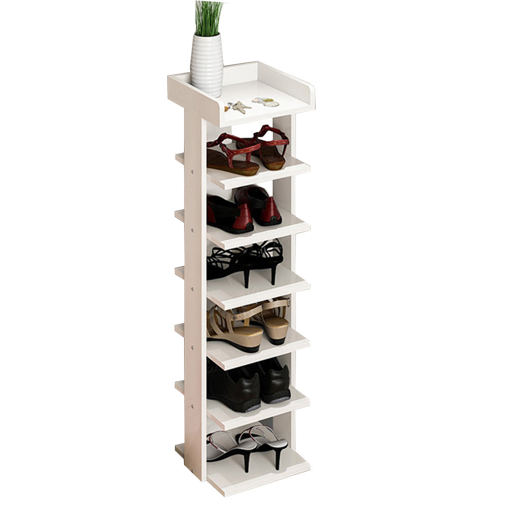 Wooden Shoe Rack Organizer Easy Assembly 5/7 Tiers Storage Shelf Shelves & Racks Living and Home 