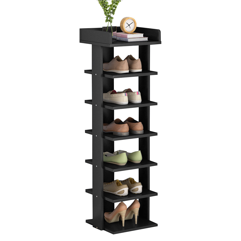 Wooden Shoe Rack Organizer Easy Assembly 5/7 Tiers Storage Shelf Shelves & Racks Living and Home 