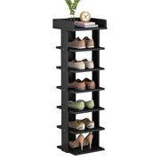 Wooden Shoe Rack Organizer Easy Assembly 5/7 Tiers Storage Shelf Shelves & Racks Living and Home 