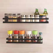 Bathroom Black Wall Mounted Organizer Spice Rack Storage Rack Shower Caddies Living and Home 