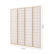 3/4 Panel Solid Wood Folding Room Divider Screen Stylish and Functional Partition Room Dividers Living and Home 