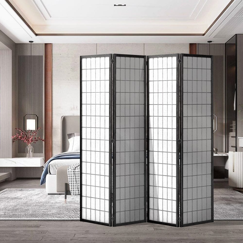 3/4 Panel Solid Wood Folding Room Divider Screen Stylish and Functional Partition Room Dividers Living and Home 