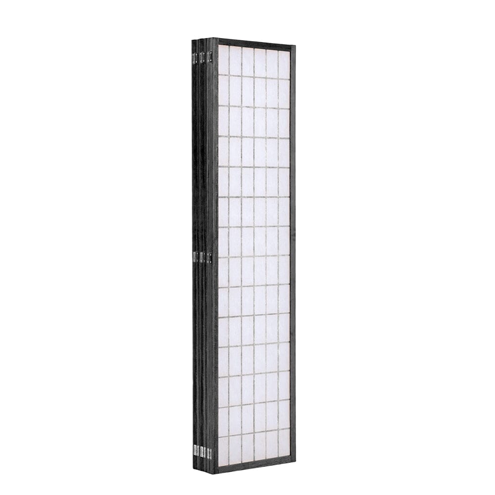 6-Panel Solid Wood Folding Room Divider Screen Natural Room Dividers Living and Home 