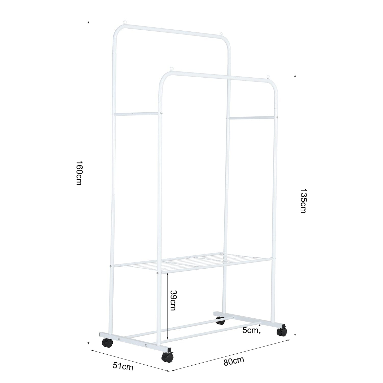 Indoor Modern Livingroom Clothes Rack Shelves & Racks Living and Home 