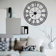 40CM Roman Numeral Skeleton Wall Clock Wallclock Living and Home 