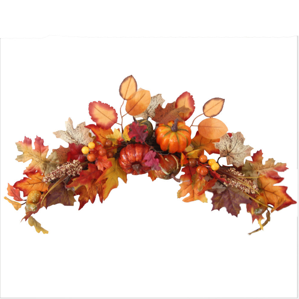 Artificial Autumn Maple Leaves Swag for Halloween Thanksgiving Decor