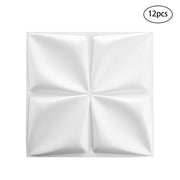 12 Pack Decorative 3D Wall Panels White Diamond Design PVC