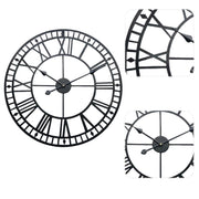 40CM Roman Numeral Skeleton Wall Clock Wallclock Living and Home 