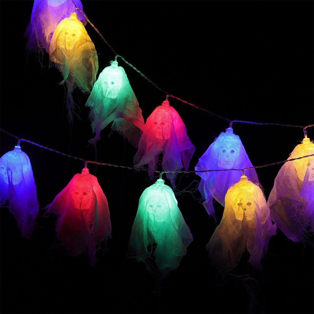 Halloween LED String Lights 20 Skull Lights for Indoor Outdoor