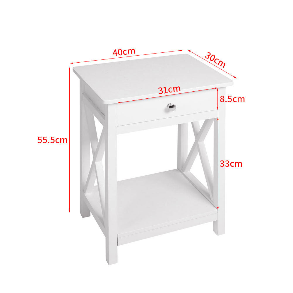 Top Open End Table Classic Side Table for Living Room and Bedroom End Table Living and Home 