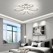 Floral 6 Rings Modern LED Ceiling Light Non-Dimmable Petal Flower-Shaped Light Ceiling Light Living and Home 