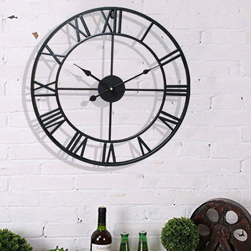 40CM Open Face Roman Numeral Wall Clock Wallclock Living and Home 