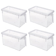 4Pcs Clear Refrigerator Food Storage Container