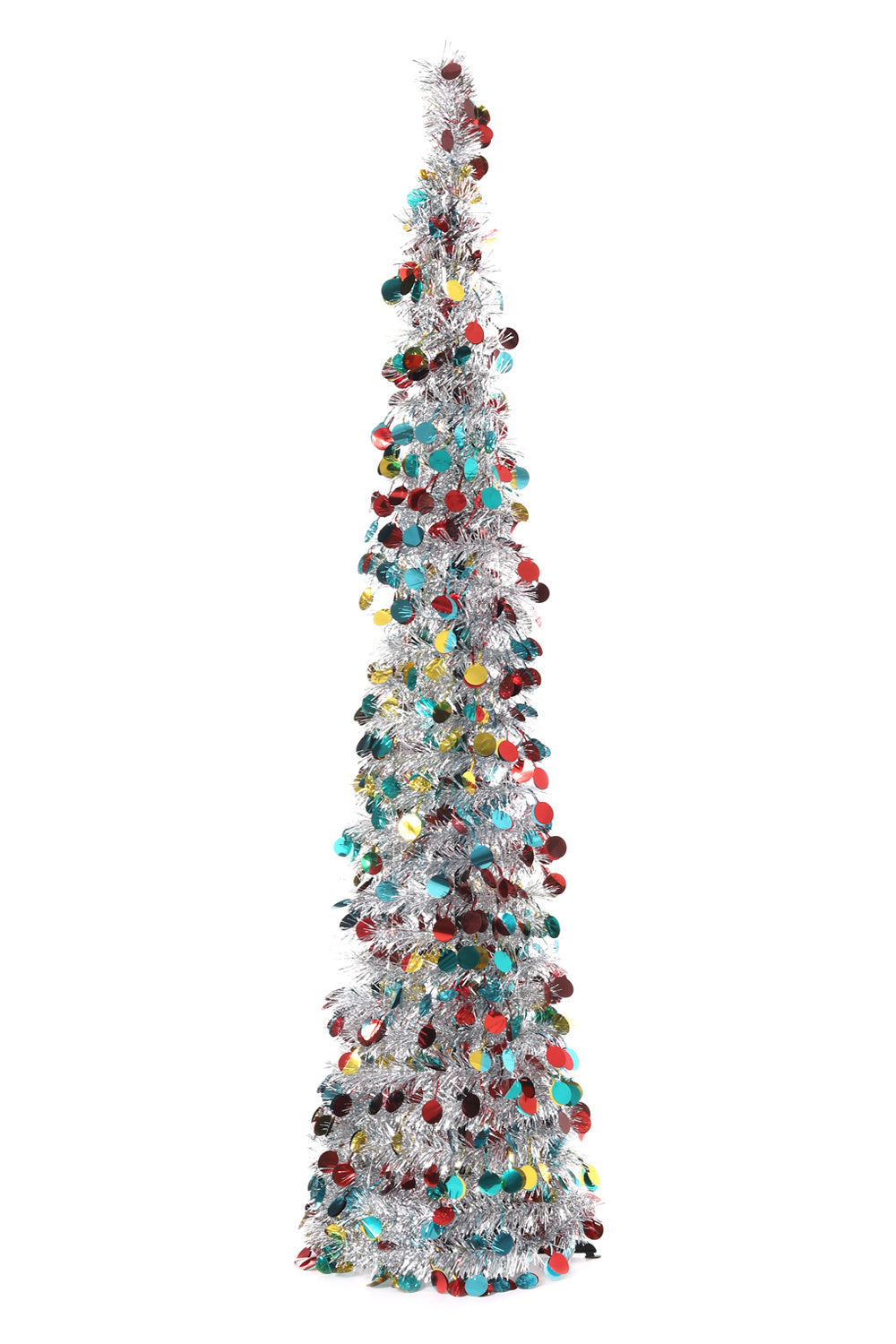 150cm Tinsel Multi Colour Christmas Tree