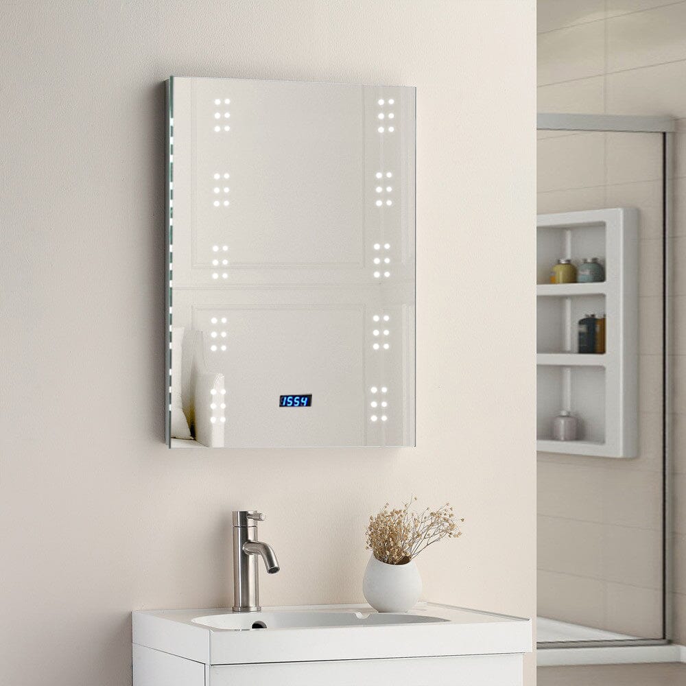 Rectangle Smart LED Touch Bathroom Wall Mirror Bathroom Mirrors Living and Home 