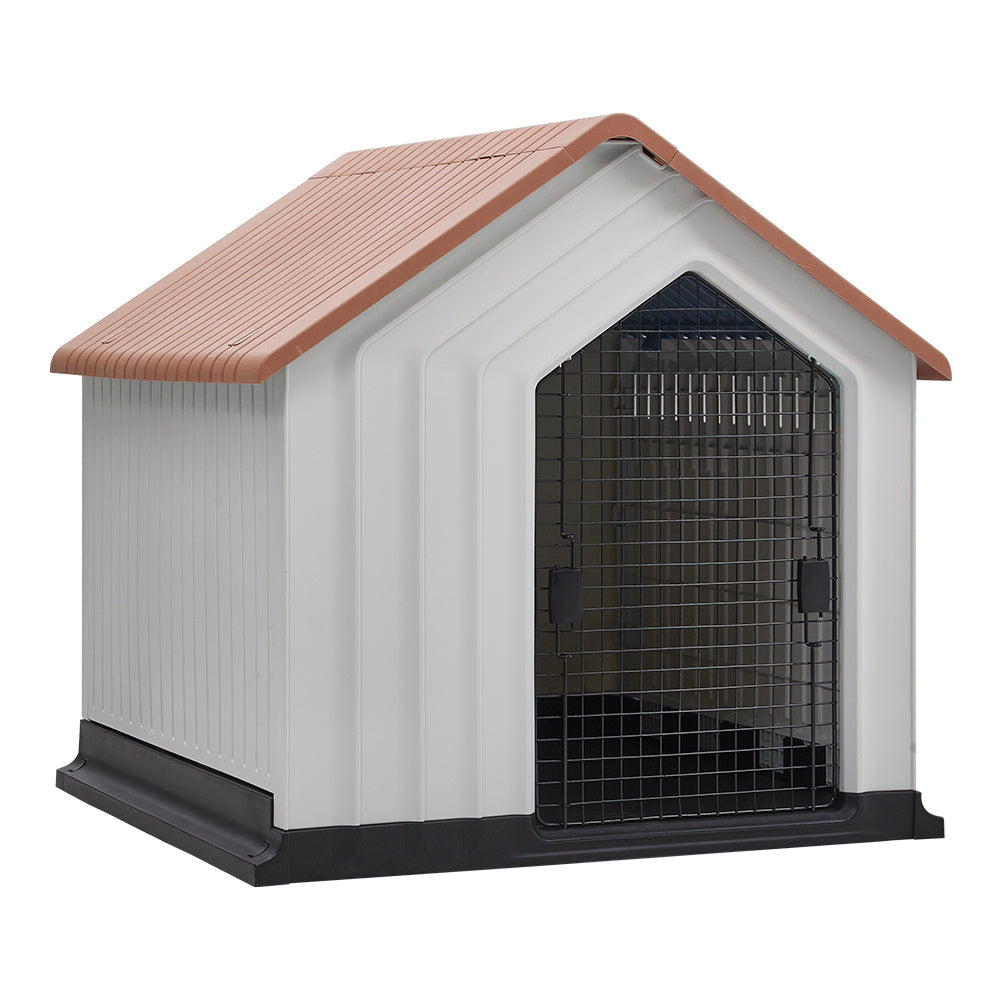 Plastic Waterproof Dog House Pet Kennel with Door