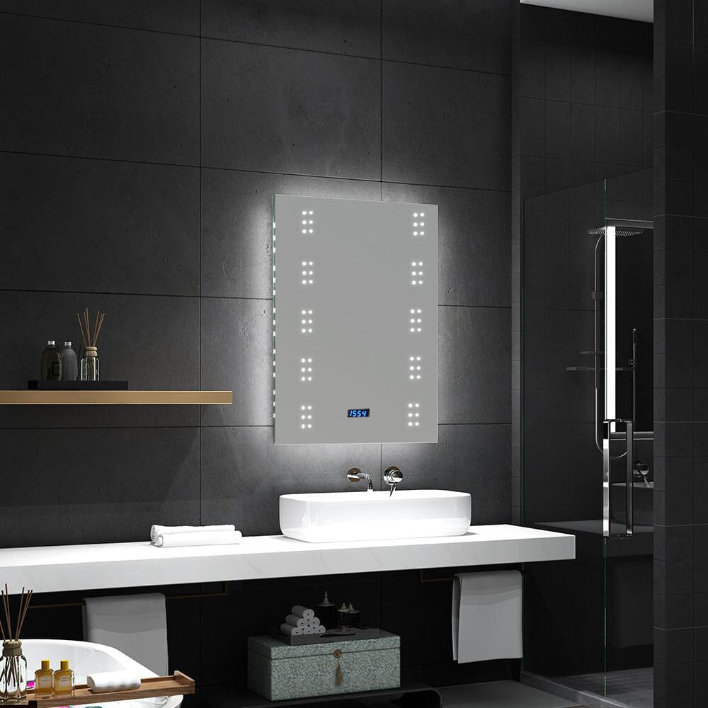 Rectangle Smart LED Touch Bathroom Wall Mirror Bathroom Mirrors Living and Home 