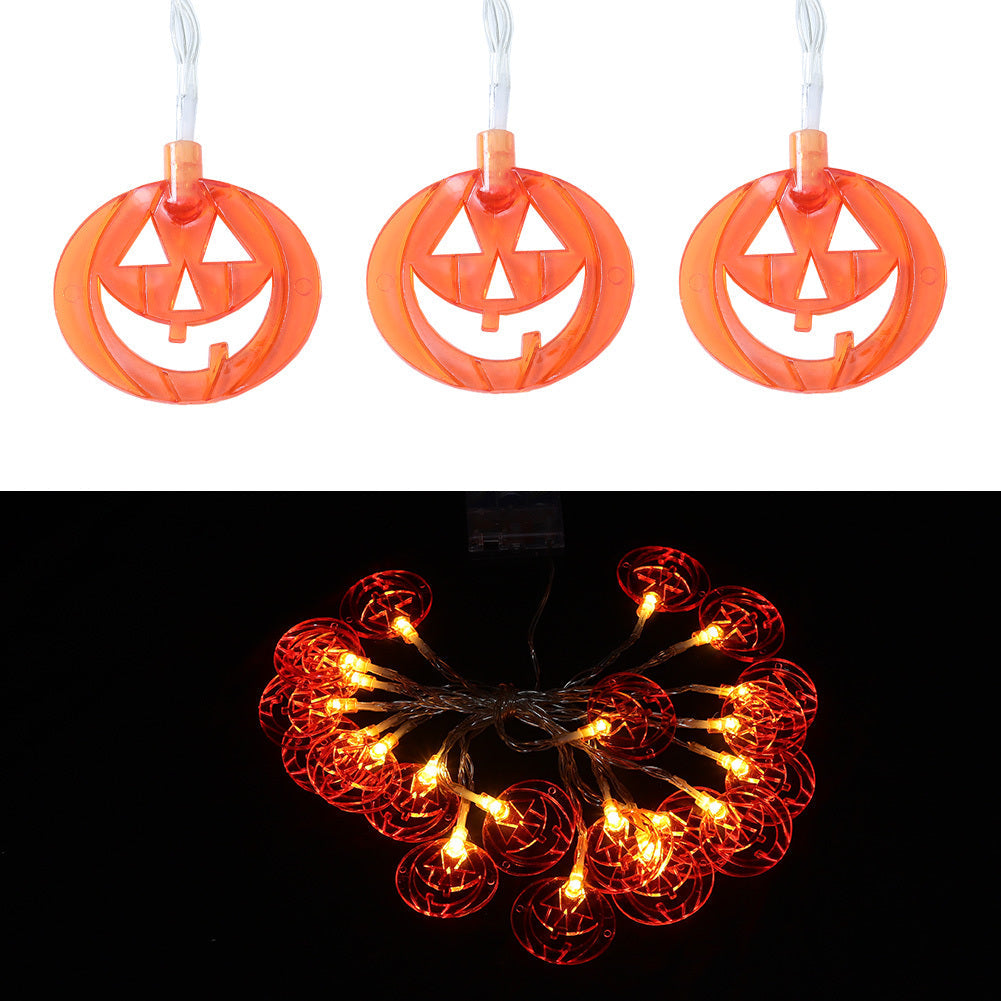 Halloween Smiley Pumpkin LED String Lights Party Decor